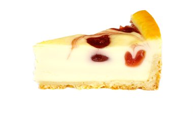 beyaz izole cheesecake