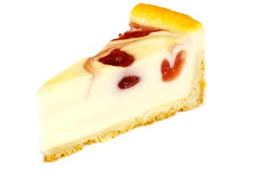 beyaz izole cheesecake