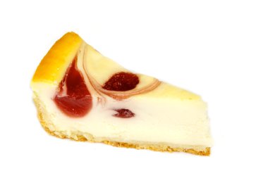 beyaz izole cheesecake