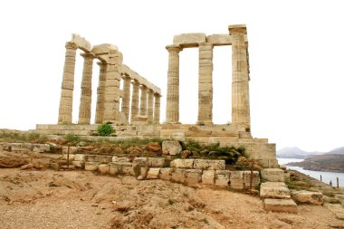 poseidon Tapınağı, Atina, Yunanistan yakınındaki cape sounion