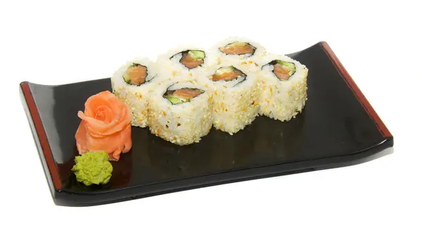 Chutné sushi izolovaných na bílém pozadí — Stock fotografie