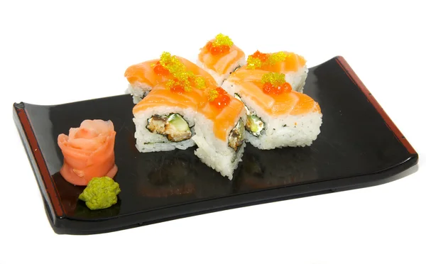 Sushi apetitoso aislado en el fondo blanco —  Fotos de Stock