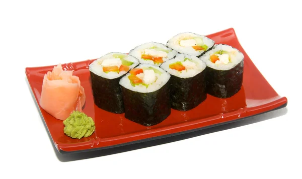 Aptitretande sushi — Stockfoto
