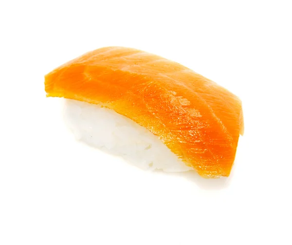 在白色背景上孤立的美味寿司 — 图库照片
