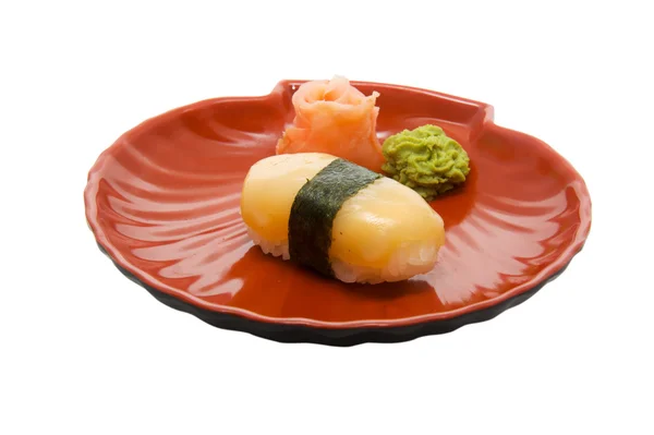 Sushi appétissant isolé sur le fond blanc — Photo