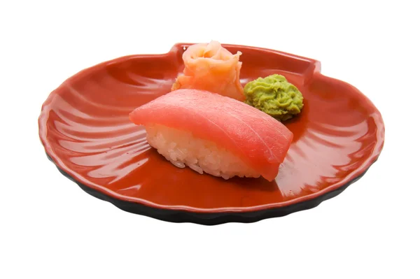 Sushi apetitoso aislado en el fondo blanco — Foto de Stock