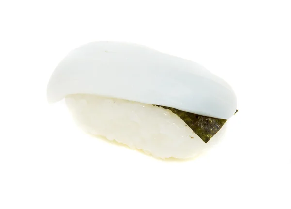 ซูชิอร่อยที่แยกกันบนพื้นหลังสีขาว — ภาพถ่ายสต็อก