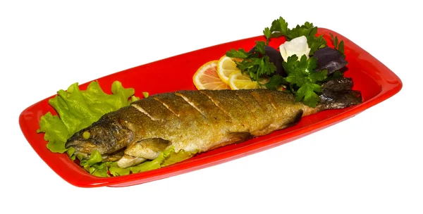 Жареная рыба Дорадо — стоковое фото