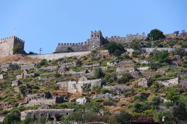 Ściana osłonowa Alanya — Zdjęcie stockowe
