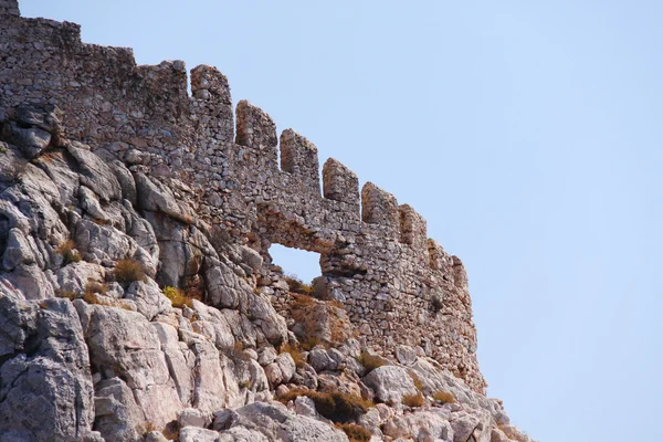 포트 알 란 야 및 붉은 벽돌 탑 — 스톡 사진