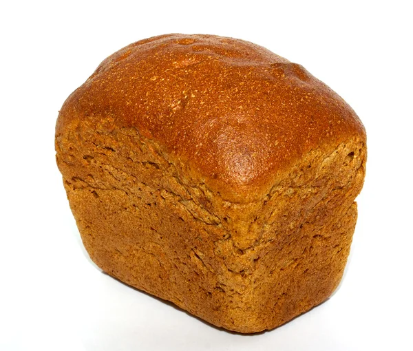 Καρβέλι ψωμί ολικής σίκαλη απομονωθεί — Φωτογραφία Αρχείου