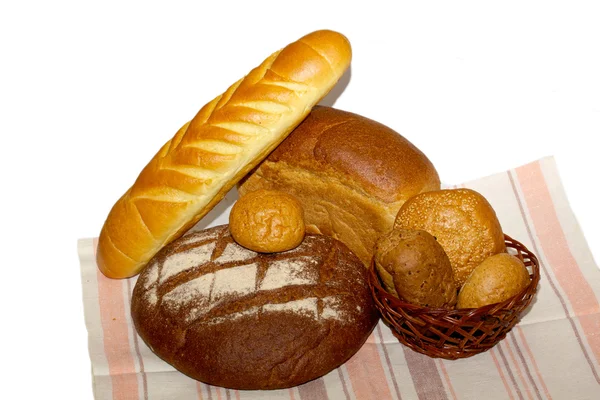 Surtido de pan horneado — Foto de Stock