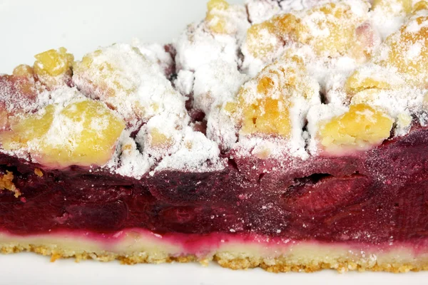 Delicous crumb cake with plum — Stock Photo, Image