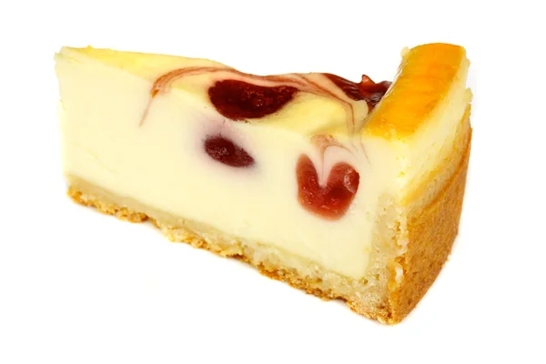 stock image Cheesecake isolated on white