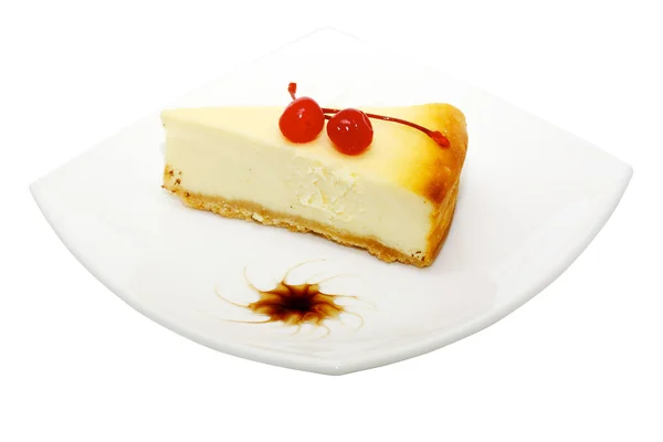 Gourmet slice of cheesecake — Stock Photo, Image