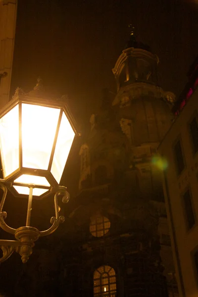 Dresden bei Nacht, Deutschland — Stockfoto