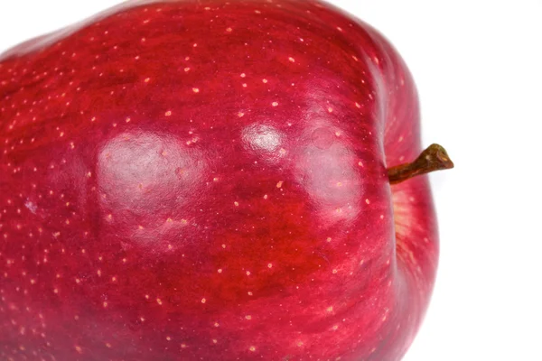 Червоне яблуко, ізольовані — стокове фото