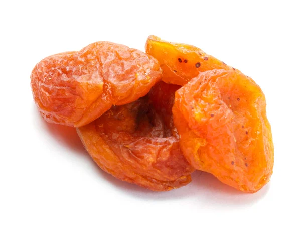 Dry apricot fruit on white background. — Stock Photo, Image