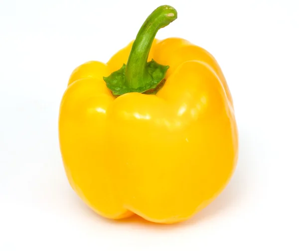 Papryka Żółta papryka na na białym tle — Zdjęcie stockowe