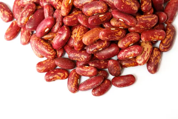 Dried red beans on white background — Stock Photo, Image