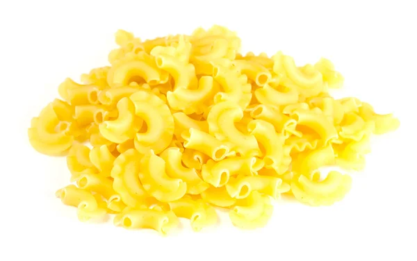 Getrocknete italienische Pasta auf weißem Hintergrund — Stockfoto