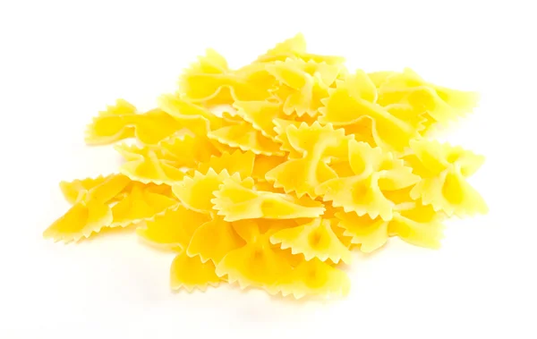 stock image Dried italian pasta on white background