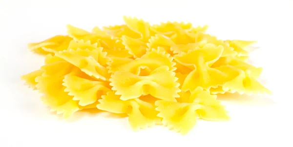 Szárított olasz tészta, a fehér háttér — Stock Fotó