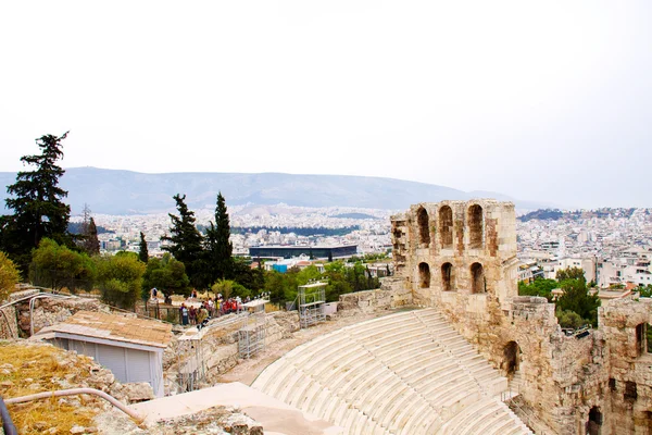 Teatro Ncient di Herodes Atticus è un piccolo edificio di antica — Foto Stock