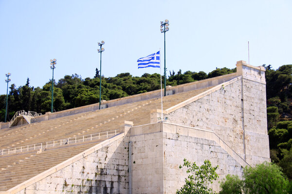The panathenaic stadium in Athens, Greece