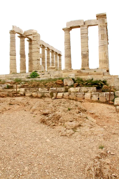 Templo de Poseidón en Cabo Sounion cerca de Atenas, Grecia —  Fotos de Stock
