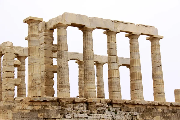 Poseidontemplet på Kap sounion nära Aten, Grekland — Stockfoto