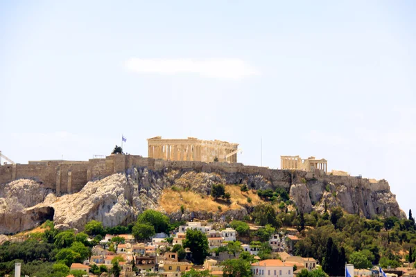 著名的巴台农神庙纪念碑的雅典希腊 — 图库照片
