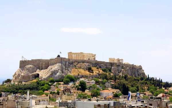 著名的巴台农神庙纪念碑的雅典希腊 — 图库照片