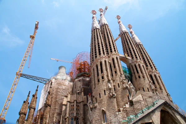BARCELONA, SPAIN - May 23: La Sagrada Familia - the impressive c Royalty Free Stock Images