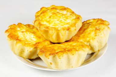 Ndividual meat pie with potato topping. clipart