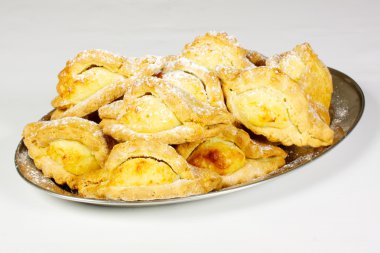 Object on white - food patty with a cabbage