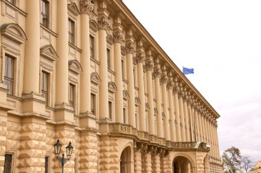 eski Prag şehir manzaralı - eski binalar