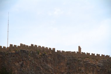 lindos Yunanistan'daki Acropolis