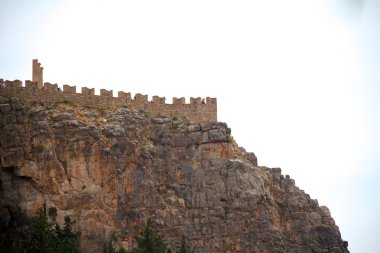 lindos Yunanistan'daki Acropolis