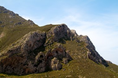 yüksek dağ ve kayalar Yunanistan Rodos