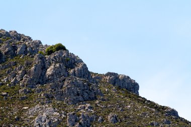 yüksek dağ ve kayalar Yunanistan Rodos