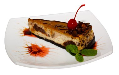 tatlı - cheesecake ile yeşil nane