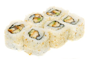 Japan trditional food - roll clipart