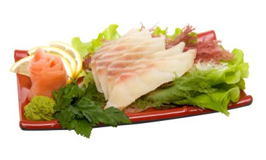 hazırlanan ve lezzetli sushi, sashimi