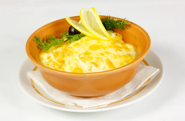 Lasagna on bowl — Stock Photo, Image