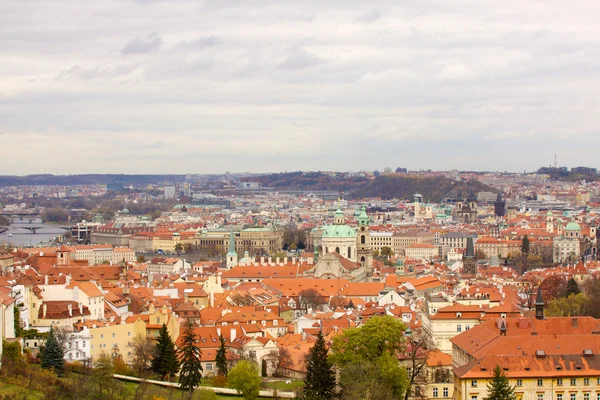 stock image The View on the Prague's gothic Castle and Buildings