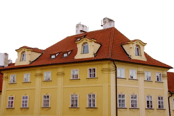 老布拉格城市景观-旧楼 — 图库照片