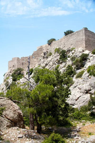Starożytne ruiny na wyspie Rodos, Grecja — Zdjęcie stockowe