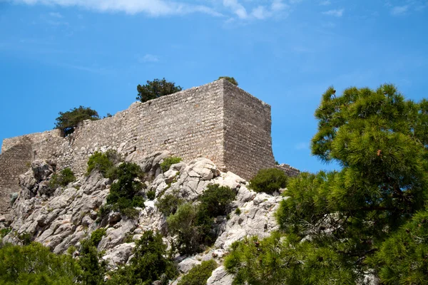 Αρχαία ερείπια, στο νησί της Ρόδου, Ελλάδα — Φωτογραφία Αρχείου