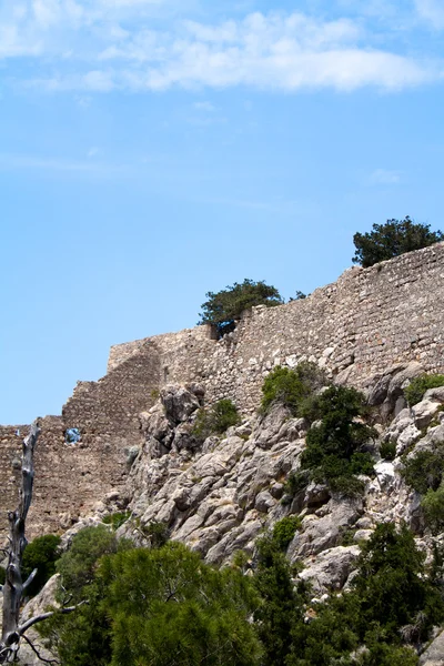 Antiche rovine sull'isola di Rodi, Grecia — Foto Stock